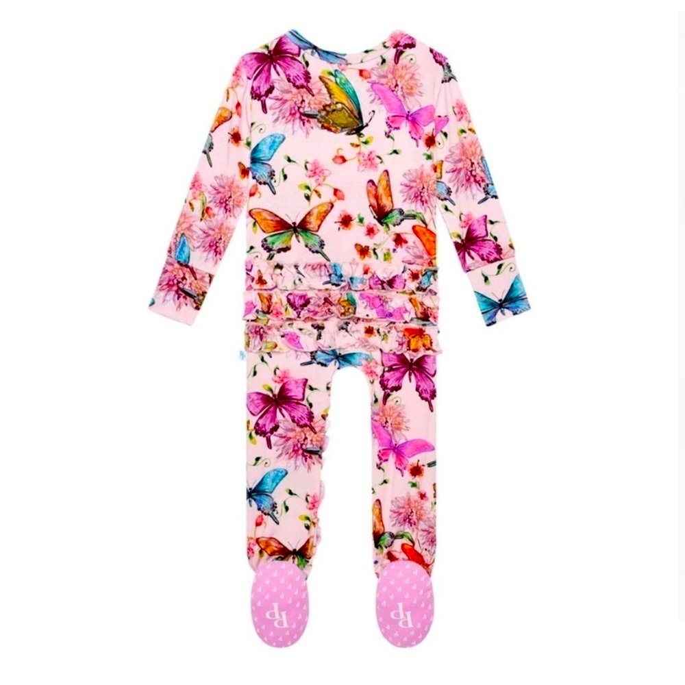 Butterfly Print Kids One Piece Set